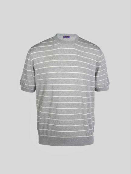 Patrick Hellmann CollectionGrey Knitwear T-shirt 100% Cottonimage537